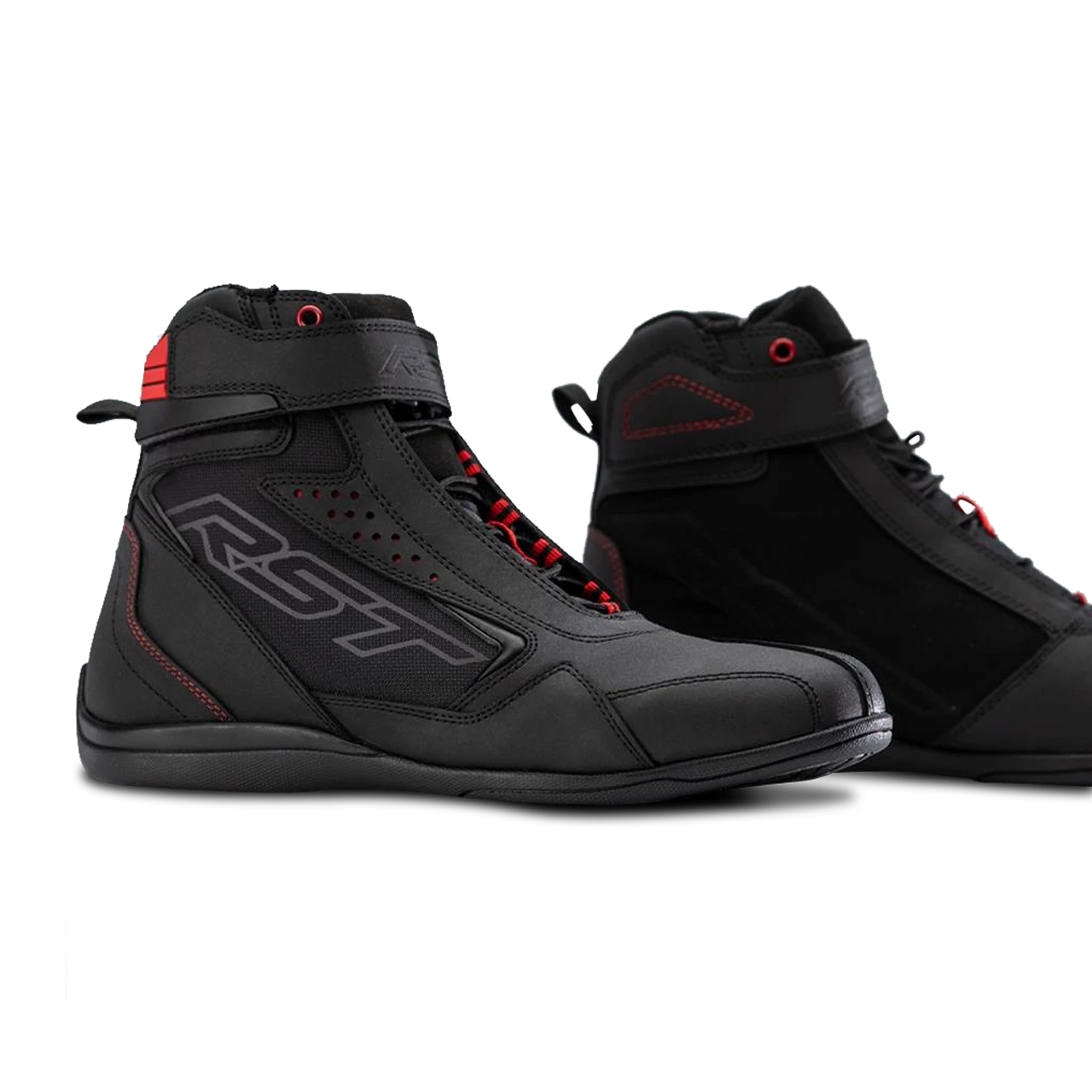 RST Frontier Motorcycle Boots Black-Red - Image 6