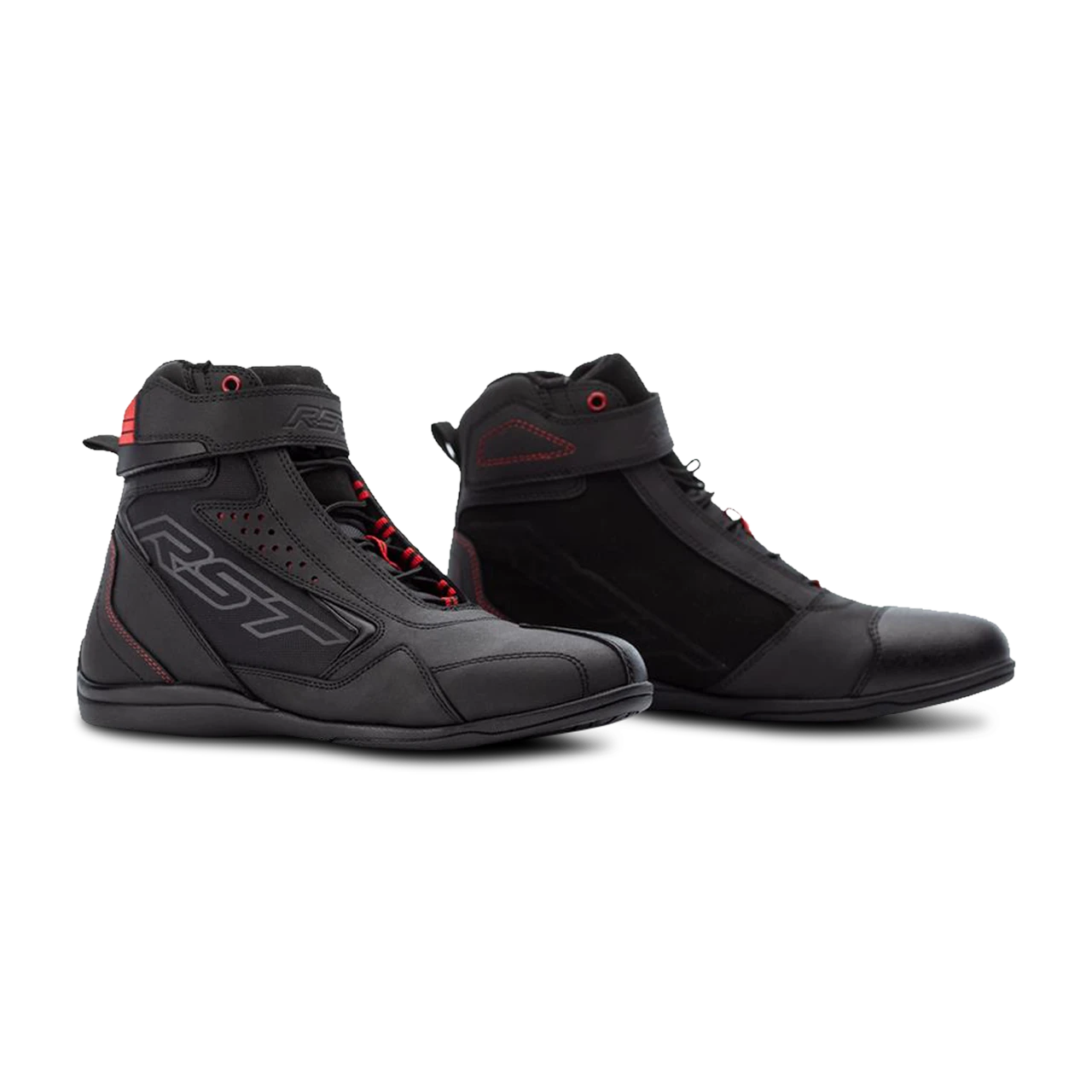 RST Frontier Motorcycle Boots Black-Red - Image 2