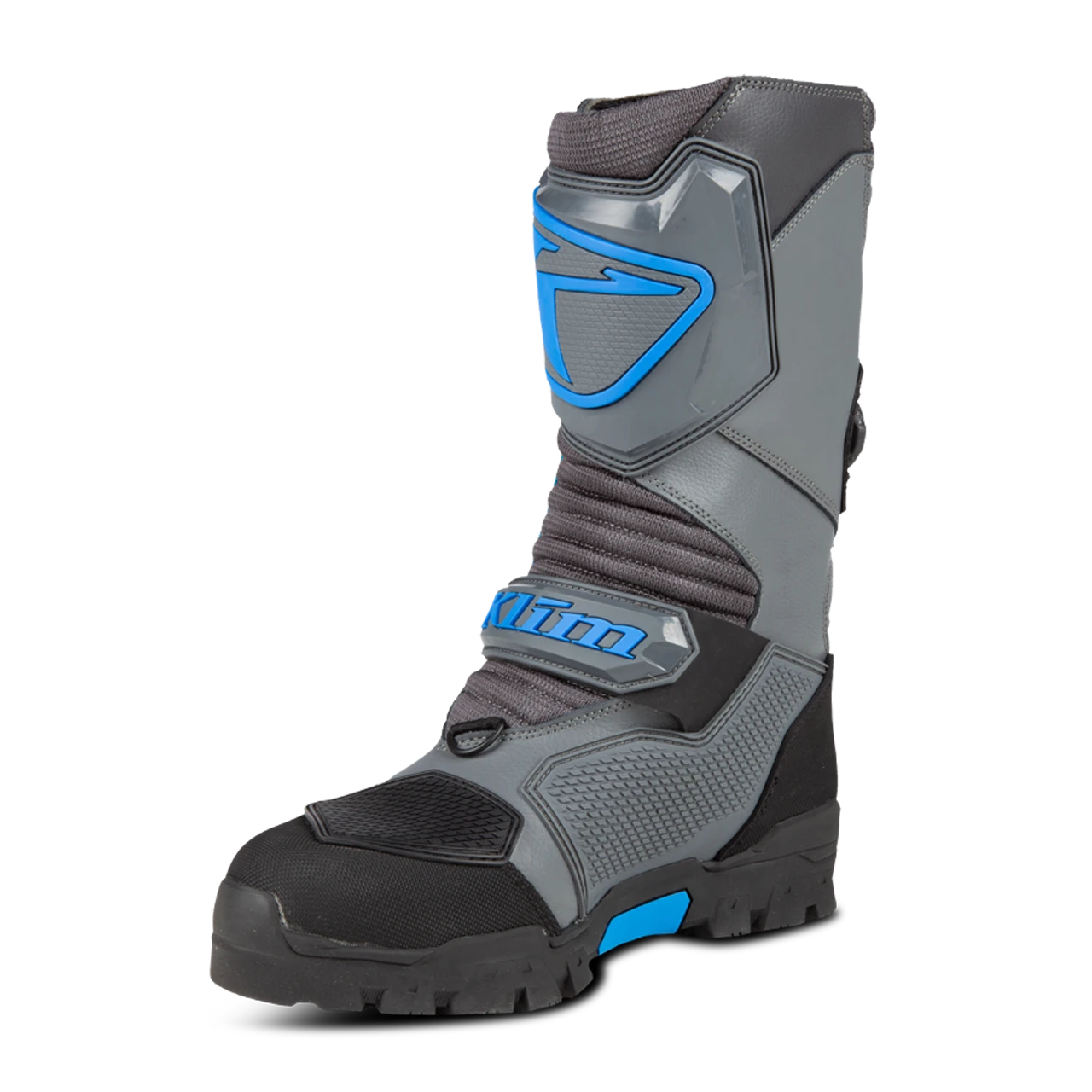 KLIM Havoc GTX BOA Snowmobile Boots Castlerock-Electric Blue Lemonade - Image 4