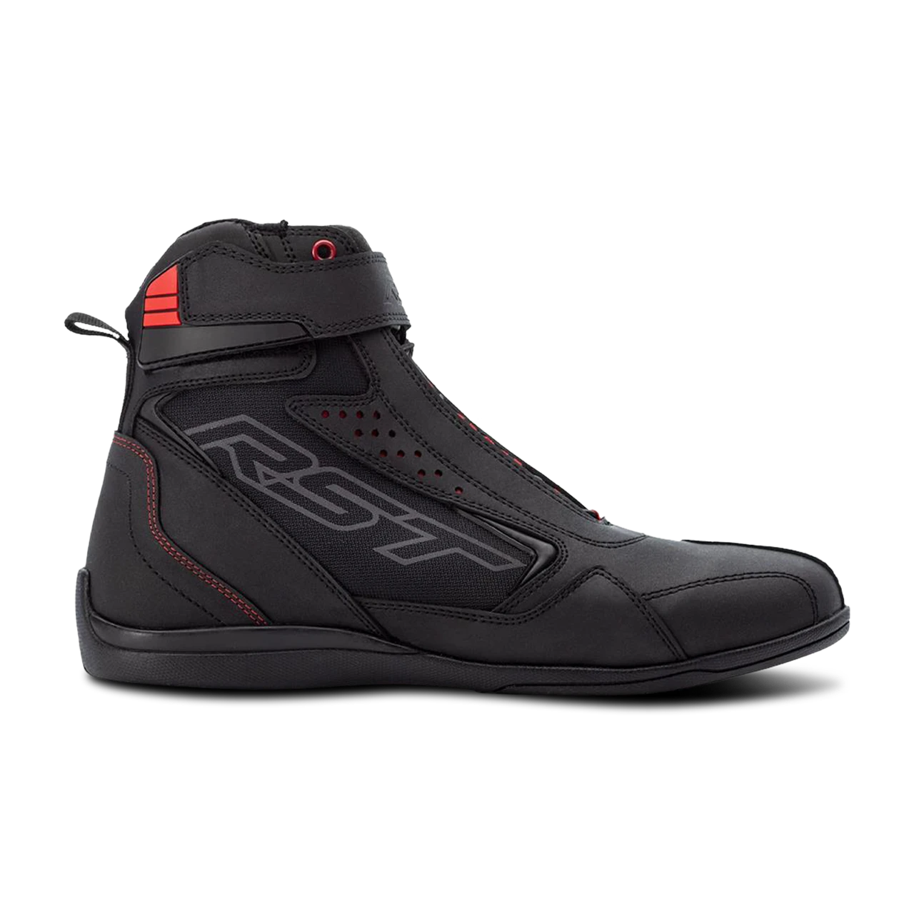 RST Frontier Motorcycle Boots Black-Red - Image 7