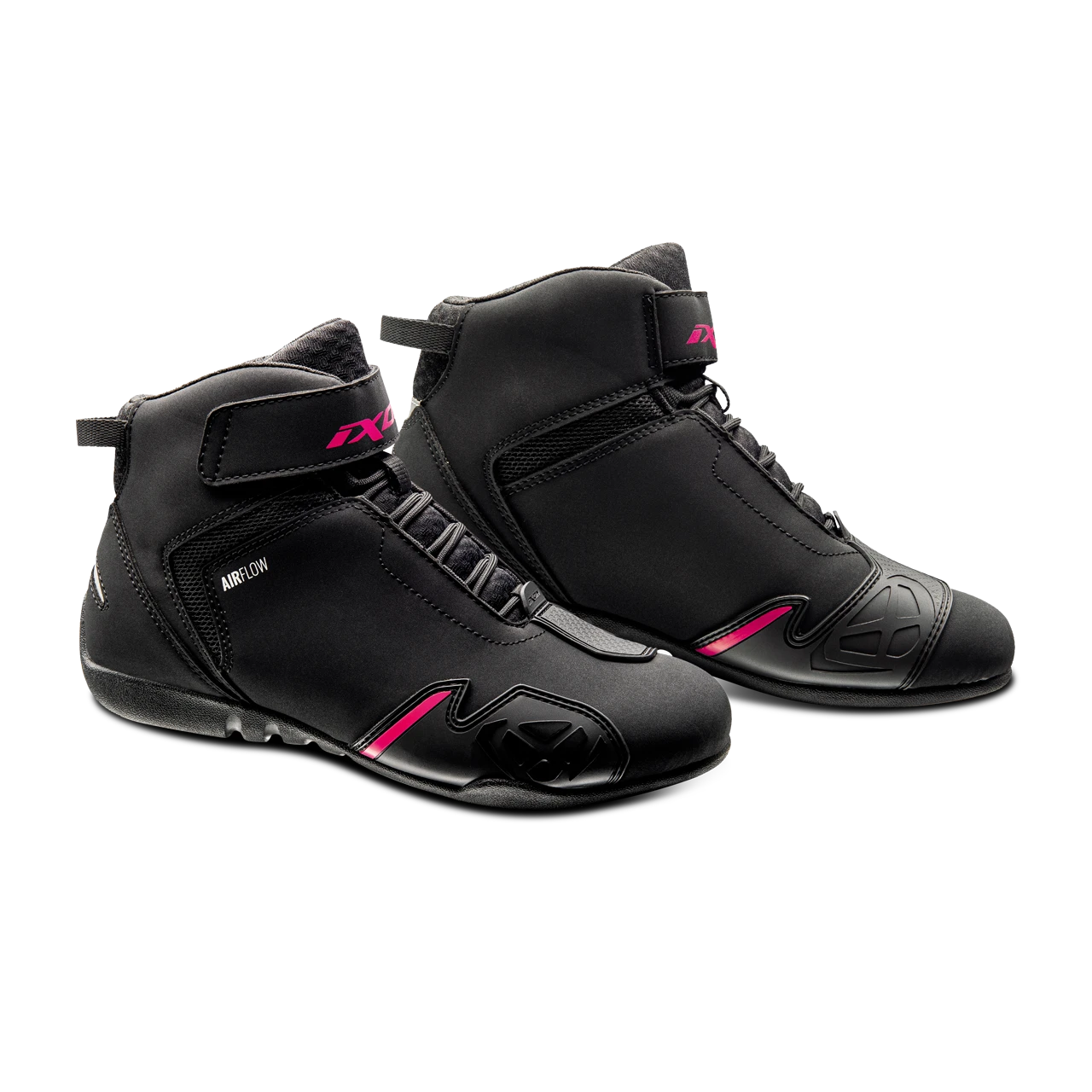 Ixon Gambler Women's Motorcycle Boots Black-Fuchsia - Image 2
