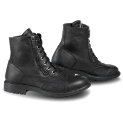 Falco Aviator Leather Boots Black