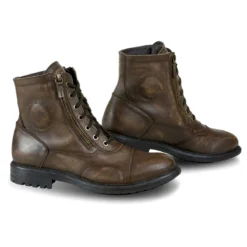 Falco Aviator Leather Boots Dark Brown