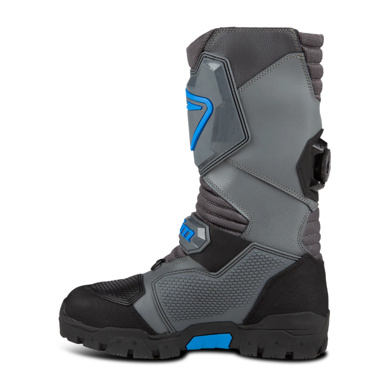 KLIM Havoc GTX BOA Snowmobile Boots Castlerock-Electric Blue Lemonade - Image 5