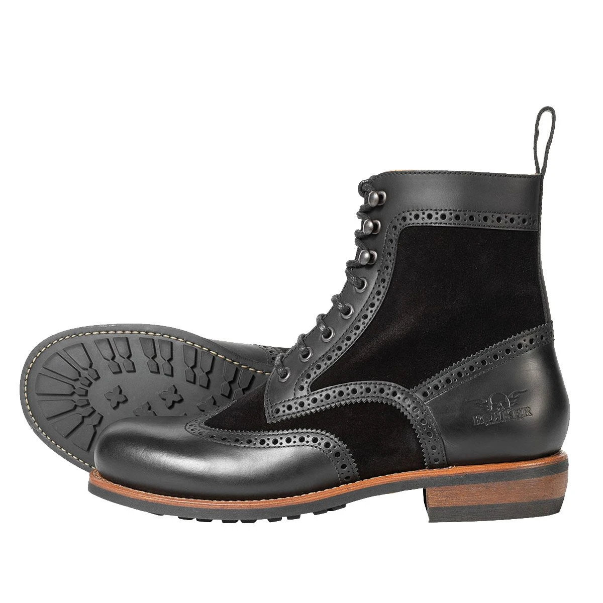 Rokker Frisco Broque Riding Boots Black - Image 2