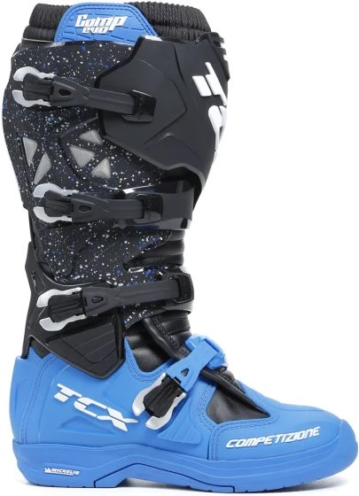 TCX Comp Evo 2 Michelin® Boots - Black/Blue - Image 2