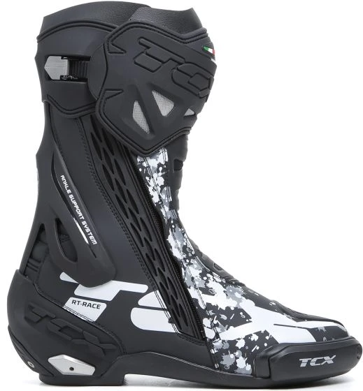 TCX RT-Race Boots - Black/White/Grey - Image 2